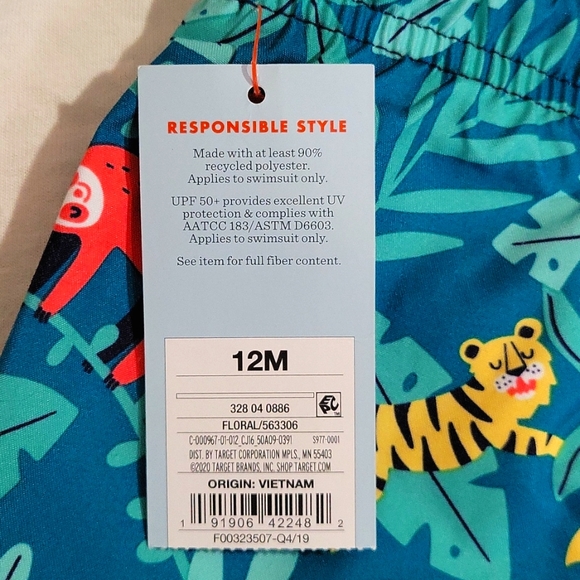 Brand New Cat & Jack Swim Trunks Bundle Size 12M - Picture 8 of 8